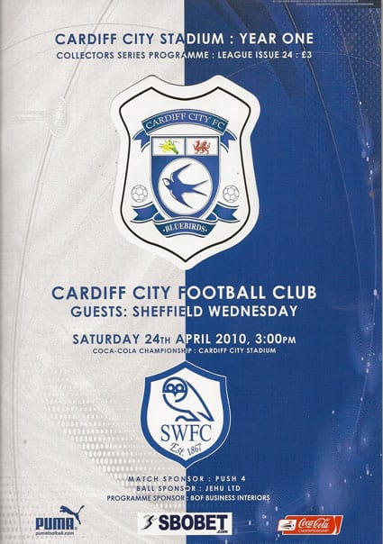 Cardiff City FC v Sheffield Wednesday FC 